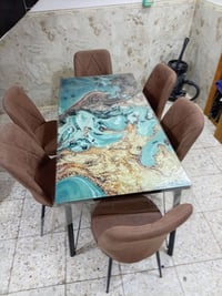 للبيع ميز طعام 6 كراسي نضيف السعر 230 الف وبي مجال للطيبين للتواصل 078...