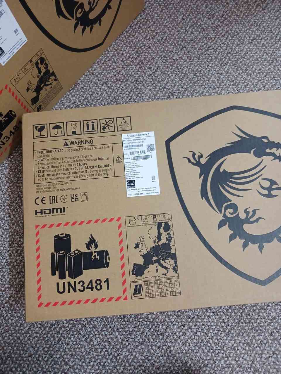 Message
2 متوفرة 

لابتوب جديد بالكارتون
السعر: 1700 الف ثابت رجاء
بيع ما مراوس
💻 MSI Cyborg 15
⚙️ Core 7-240H / کور سابع جيل  15
🟰 RAM 16GB DDR5 رام
💾 SSD 512GB NVMe ذاكرة
🖥 شاشة 15.6 FHD 144Hz
🕹 RTX 5060 8GB كرت شاشة خارجي ثمان كيكا
🌟 كيبورد RGB أربع مناطق
📍الموقع: أربيل
📞 *********** واتساب وفايبر
توصيل 10 الف
