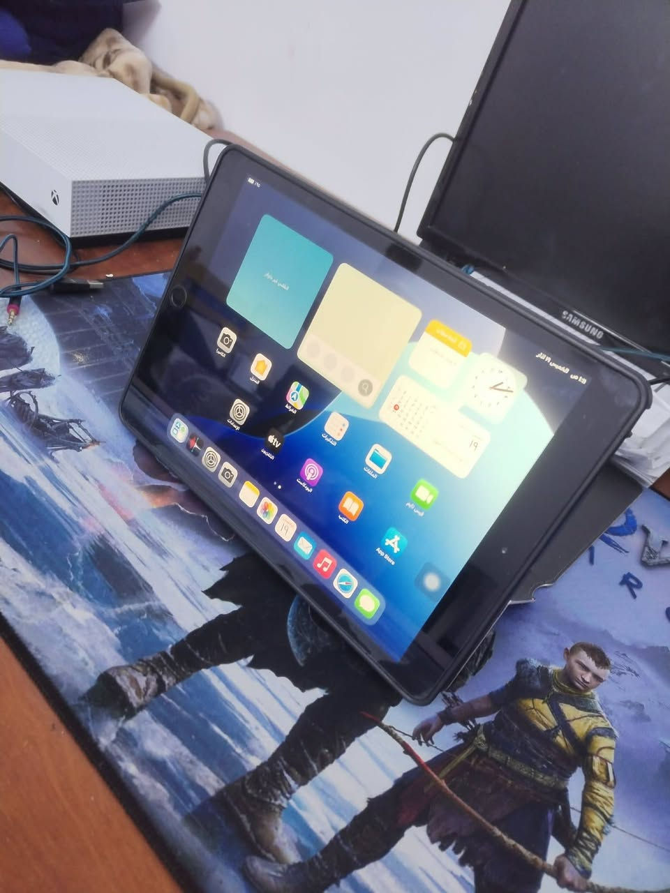 السلام عليكم
الي يدور ايباد للدراسه و الألعاب
ايباد ابل 7. (الجيل السابع)
نضيف اخر تحديث
نموذج M
ذاكره 32
بطاريه 90
حاسبه كله بلادي 
ببجي 60 فريم سلاسه فول
مع كفر الجوكريه
فقط بصمه اصبع متوقف 
سعر 155  الف فقط.
مكاني صلاح الدين تكريت
تواصل على خاص راسلني
او اتصل
***********
