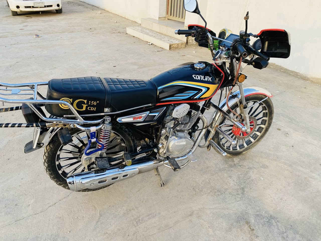 سلام عليكم ❕
دراجه ايراني موديل 25  زيرو ✨
بصمه تشغيل عن بعد 
اوراق منفيس موجود .
      شاشه وكهربائيات كلها شغاله
سستم سماعات وياها واقيات بل يدات ودرع امامي
                       ونشرات وره وكدام 🚥
    شرط الفحص .
   سعر (800) وبيها مجال ✈️❤️.!!
                  
رقم : ‭٠٧٨١ ٨٠٣ ٩٧١٠‬ اتصل وتدلل •
