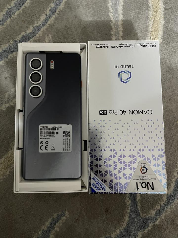 تكنو كامون فايف جي برو رام ٢٤ فقط مفتوح من كارتون ومعرب يعني جديد السعر ٢٨٠ بي مجال حك جيه فقط بيع اتصال ***********
