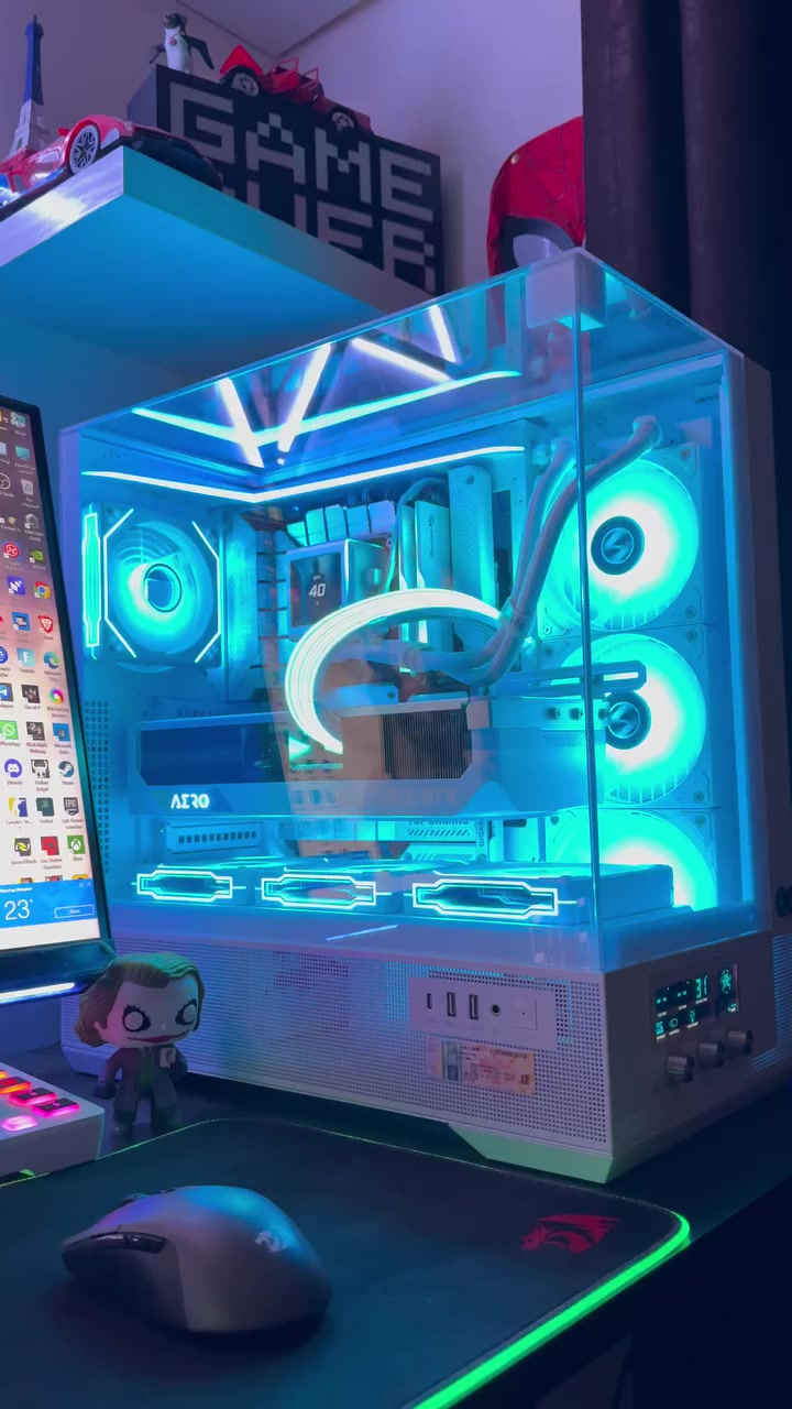 السلام عليكم تجميعة قوية بيضة وموصفات فول استعمال قليل كارتين كاملة سبب البيع عدم التفرغ
مواصفات 

1-Intel Core 17-14700K Processor Try

2-cooling Lian Li GA II LCD SL-INF 360 White

3-MB ASUS TUF GAMING Z790-BTF WIFI D5 

4-Gigabyte RTX 4080 SUPER AERO OC 16GB

5- ram G SKILL Ripjaws M5 RGB DDR5 32GB (2x16GB) 
6000MHz

6-NVMe LEXAR NM790 2TB - 7400MB/s GEN 4

7-PSU POWER SUPPLY Segotep GM850W 850W Gold Full Modular

8-cases Xigmatek Vision

السعر 4 ملايين


**إذا كنت صاحب هذا الإعلان وتريد حذفه لأي سبب، رجاءا أرسل رسالة إلى الدعم الفني**