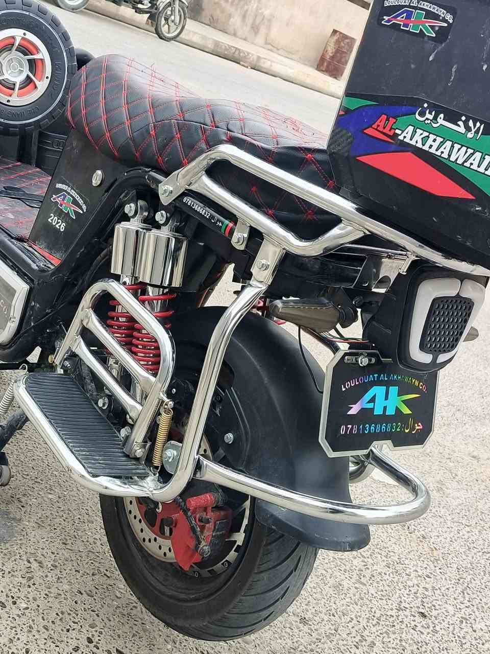 السلام عليكم
ماطور 2026 زيرو  قبل شهر اخذته الماطور  ٦ بطاريات وكلهن جديدات شرط ع فحص وكدامكم الكهربائيات كلها شغالة اضوية هورن اضوية اضافية كلشي شغال + بي جنطة 
السعر ٧٥٠ وبي مجال للشراي


**إذا كنت صاحب هذا الإعلان وتريد حذفه لأي سبب، رجاءا أرسل رسالة إلى الدعم الفني**