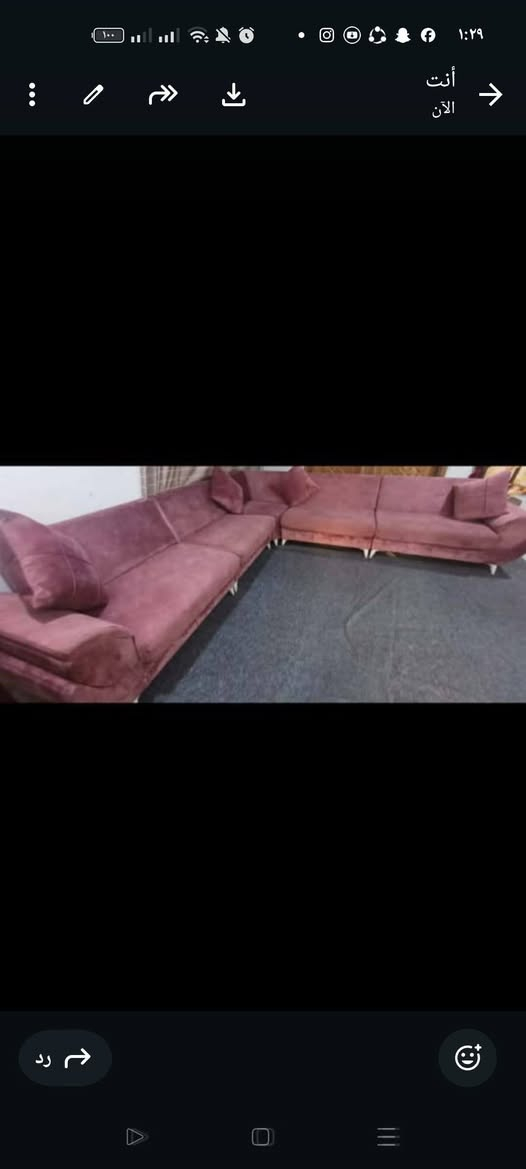 السلام عليكم للبيع ديوان 7 امتار ونص
10 مقاعد 6 قطع
شرط النضافه
الاسفنج مضغوط مع 4 كوشات حجم كبير
السعر على خاص


**إذا كنت صاحب هذا الإعلان وتريد حذفه لأي سبب، رجاءا أرسل رسالة إلى الدعم الفني**