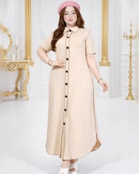 فستان قطن • مقاسات L-XL-2x-3x • جديد