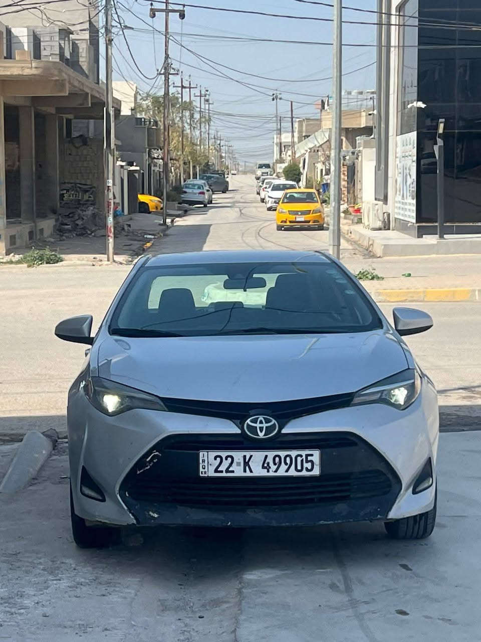 كورلا موديل  2017 ضرر جاملغ جها السايق الامامي  بي بارد مابيها صبغ وبيها شخوط  عكس السايق  فقط  لا معجون ولاشي سياره كير محرك صدر  بشرط
خير من الله  السياره بسمي شرط التحويل  السعر 145وبيها مجال مكاني كركوك ناحية الزاب الاسفل 
الهاتف 
  ***********
