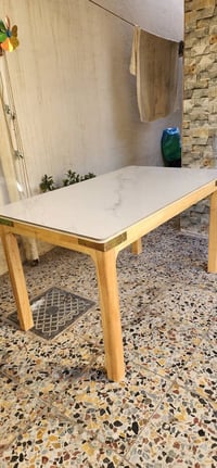 ميز طعام بدون كراسي خشب  50للطلب على رقم 07702522195