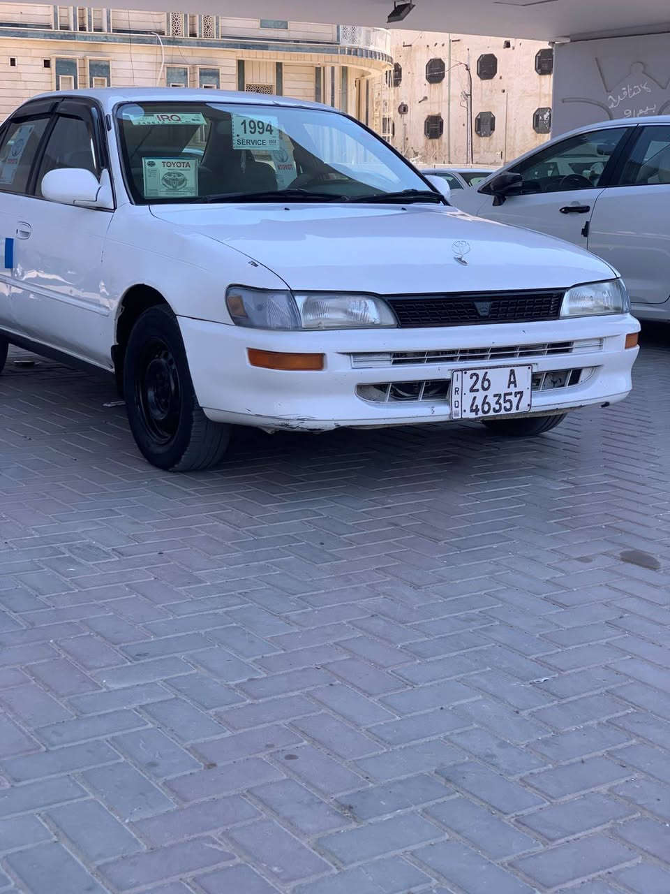 السلام عليكم للبيع كورلا موديل 1994 رقم صلاح الدين دولي كير ومحرك شرط صبغ فقط قطعتين داخلها جديد صدر جديد تخم تايرات جدد مكاني صلاح الدين تكريت السعر 48 وبيها مجال الهاتف ‏‪***********
