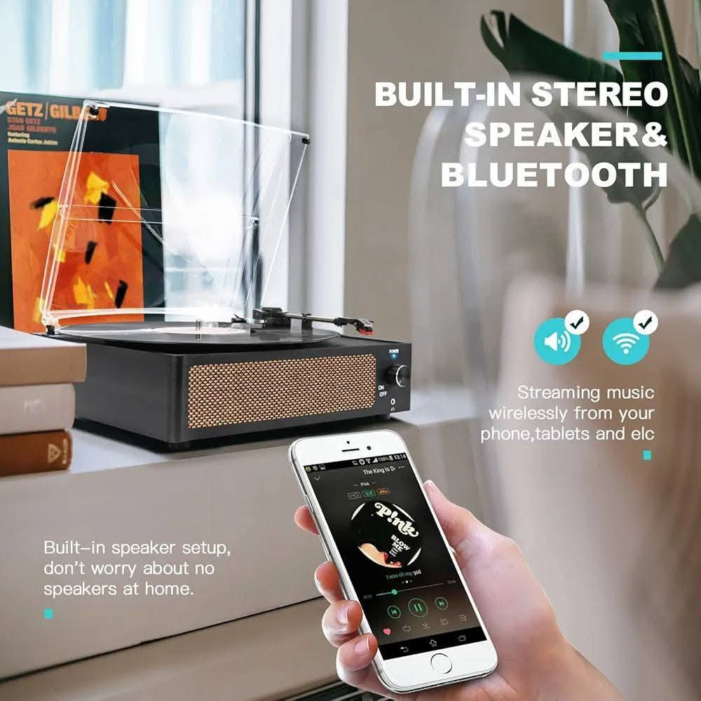 مشغل أسطوانات فينيل (Turntable Player) موديل R608 من شركة Aslan,. 
إليك أبرز مواصفاته ومميزاته:
سرعات التشغيل: يدعم 3 سرعات مختلفة لتشغيل الأسطوانات (33 1/3، 45، 78 دورة في الدقيقة). 
الاتصال اللاسلكي: يحتوي على تقنية الاتصال اللاسلكي (Bluetooth) لبث الموسيقى. 
الصوت: مجهز بمكبرات صوت ستيريو مدمجة (Built-in Stereo Speakers). 
المنافذ: يحتوي على مدخل AUX لتوصيل أجهزة صوتية خارجية. 

سعر المنتج 35 الف دينار فقط.


**إذا كنت صاحب هذا الإعلان وتريد حذفه لأي سبب، رجاءا أرسل رسالة إلى الدعم الفني**