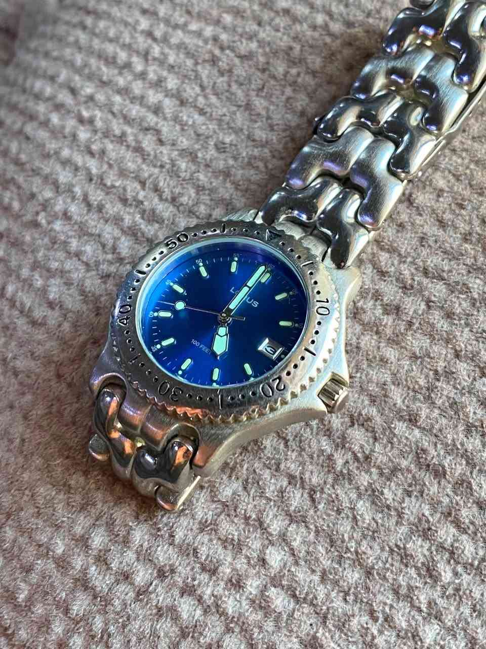 LORUS Vintage
⌚ كوارتز (بطارية)
📅 عرض التاريخ
🔵 مينا أزرق مميز
✨ نظافة: 88%
صناعة يابان🇯🇵

قييم واخذ ***********
