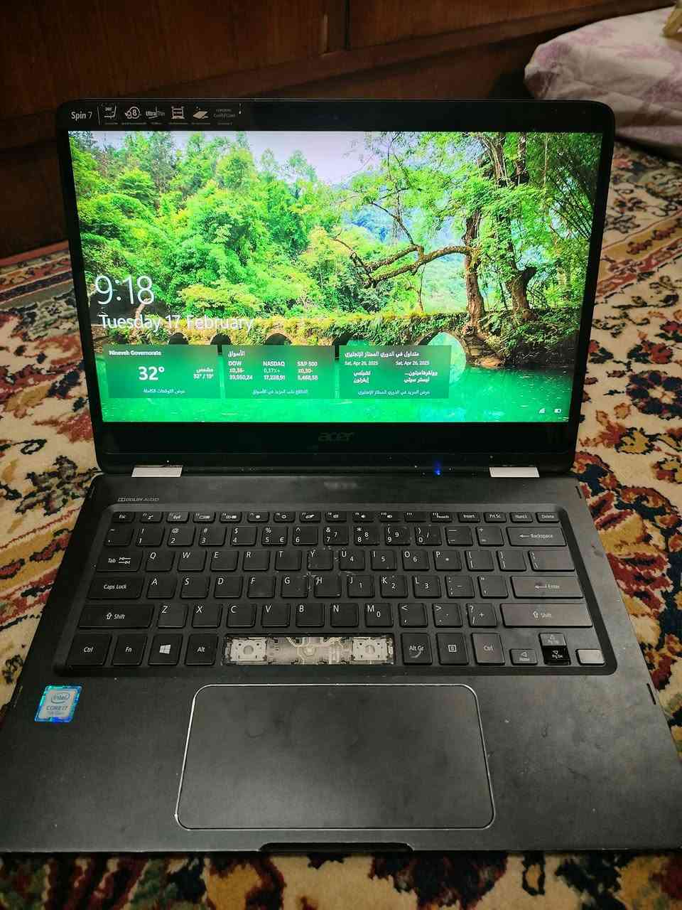 للبيع لابتوب Acer Spin 7 🔥
للبيع لابتوب Acer Spin 7 🔥
جهاز أنيق وخفيف ومناسب للدراسة والتصفح والاستخدام اليومي ✨
📌 المواصفات:
💻 جهاز قابل للطي 360 درجة (يعمل كلابتوب وتابلت)
📺 شاشة 14 إنج FHD 1080p نوع IPS لمس
⚙️ معالج Core i7 جيل سابع
💾 هارد SSD سعة 256GB
     رام 8GB
🔋 بطارية تدوم تقريباً ساعتين
🔌 شاحن 65W
⚖️ وزن خفيف جداً 1.27 كغم
📌 ملاحظة:
الجهاز يشتغل باللمس فقط (الكيبورد والماوس يحتاجن تصليح، كلفة التصليح تقريباً 50$ يم المسار الذهبي).
💰 السعر: 300 ألف دينار عراقي وقابل للتفاوض
    الرقم : ***********
