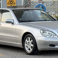 mercedes s320 2002 غواصة 2002 s320 ماشية 214 الف كيلو باب طويل صبغ ثلا...