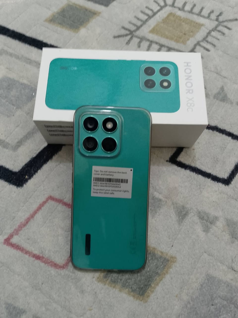 📱 جهاز هونر x8b / الجهاز جديد جديد جديد
🔹ذاكره 256
🔹عشوائيه 8+8
🔹 أداء ثابت وكاميرات واضحة
🔹 جهاز مناسب للاستخدام اليومي والتصوير
مع كامل ملحقات 
السعر 250
📍 العنوان: واسط – كوت / 
📞 ***********
