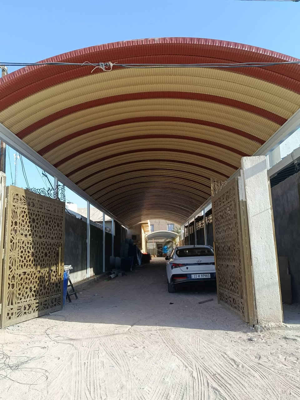 شركة شمس البصره تعلن عن تخفيض عن سعر المتر كيس بأن
المتر المربع 27 الف بس لهالي البصره الحديد المستخدم
بوري 3 انج 2 ملم السقيه 2 ملم الصبق حسب الطلب الزبون 
الكيس بان جميع اللوان موجوده 
رقم الهاتف ***********
تحياتي لهالي البصره الكرام
