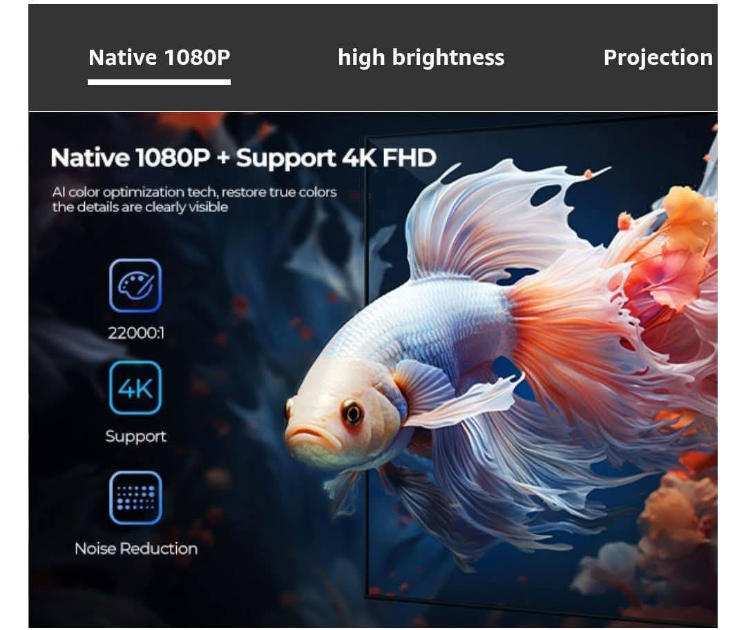 مواصفات بروجكتر WiMiUS P63 / B63 ✨
🔹 الدقة الأصلية: Full HD 1080P 📺
🔹 يدعم تشغيل 4K Ultra HD 🎬
🔹 السطوع: 750 ANSI Lumens 💡
🔹 نسبة التباين: 22000:1 🎨
🔹 نظام تشغيل Android TV مدمج 📱
🔹 يحتوي على Netflix / YouTube / Prime Video 🎥
🔹 واي فاي Wi-Fi 6 سريع وثابت 📶
🔹 بلوتوث 5.2 لتوصيل السماعات 🔊
🔹 تصحيح تلقائي للصورة Keystone ↔️
🔹 فوكس كهربائي سريع Electric Focus ⚡
🔹 حجم عرض من 40 إلى 300 إنچ 🍿
🔹 سماعات مدمجة بصوت قوي 🔊
🔹 المنافذ: HDMI ×2 / USB ×2 / AV / AUX 💻🎮
🔹 يدعم AirPlay و Miracast 📲
🔹 عمر لمبة يصل إلى 30000 ساعة ⏳
🔹 الوزن: حوالي 2 كغم ⚖️
📦 محتويات الكرتون:
✔️ البروجكتر
✔️ ريموت كنترول
✔️ كيبل طاقة
✔️ حامل / ترايبود
✔️ دليل استخدام
🤍 اللون: أبيض
🏷️ الموديل: WiMiUS P63 / B63


**إذا كنت صاحب هذا الإعلان وتريد حذفه لأي سبب، رجاءا أرسل رسالة إلى الدعم الفني**