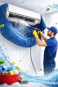 🔥 غسيل وتنظيف السبلت بأحدث الطرق 🔥  هل تعاني من ضعف التبريد أو روائح م...