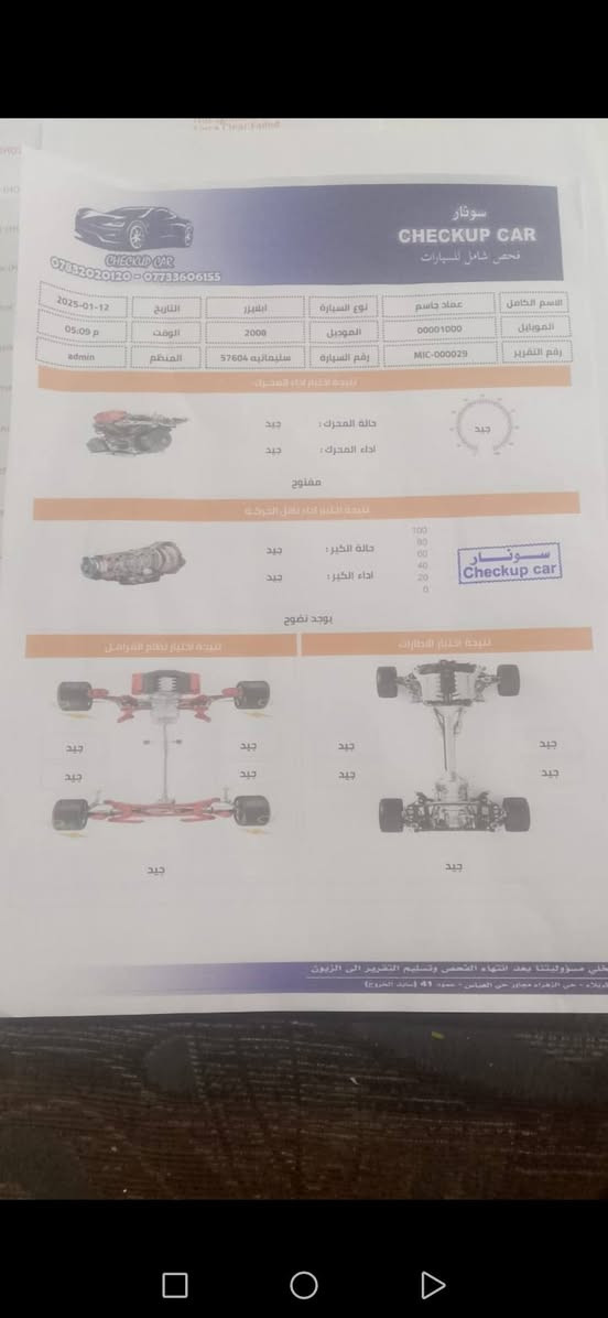 سلام عليكم بلايزر ام فوي 2008 رقم سليمانية مكانهة بصرة سيارة نضيفة السعر خاص ***********
