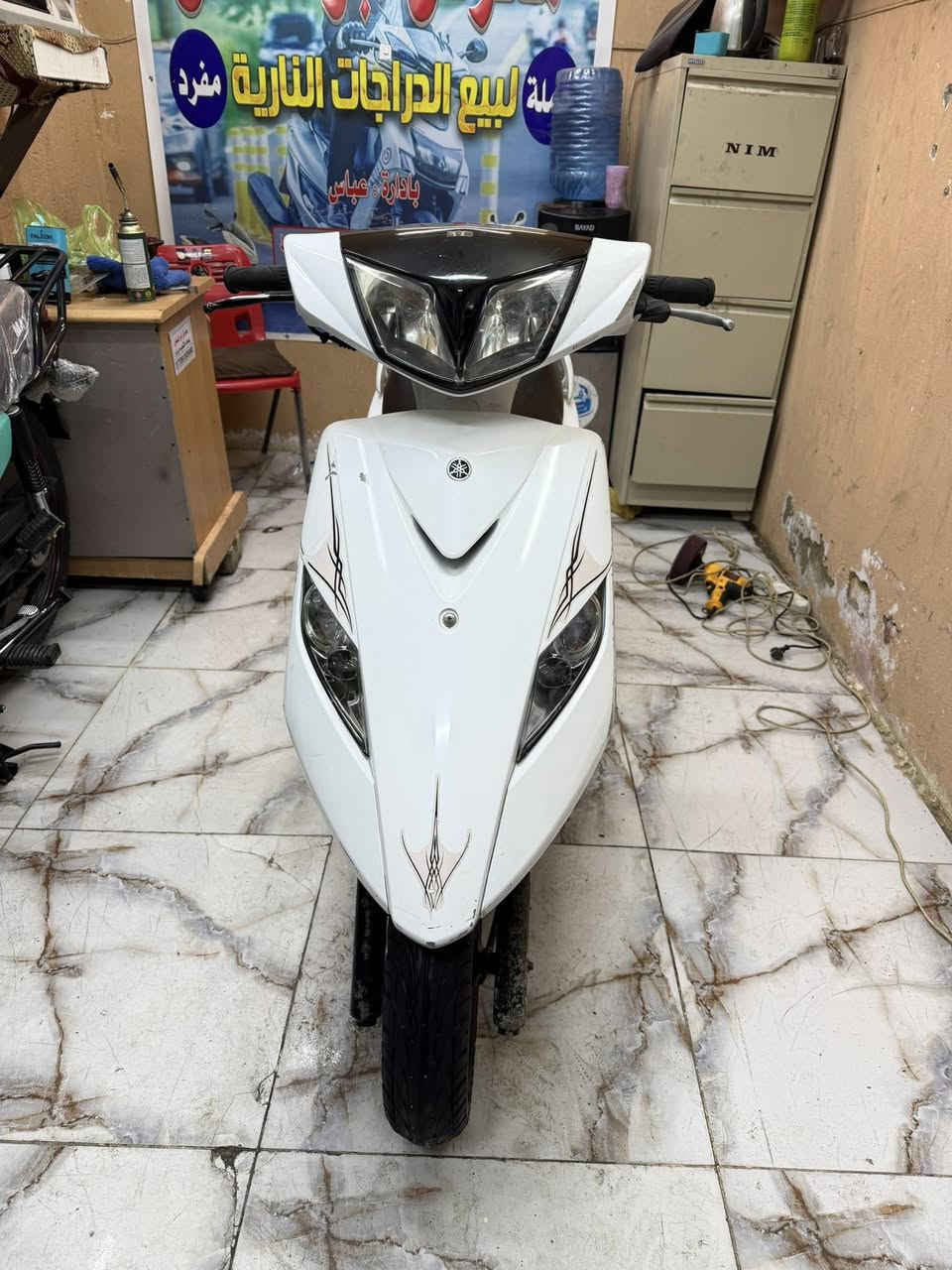 يا الله سلام عليكم معرض ابو الفضل للدراجات النارية عنوان المعرض بغداد الشعب حي اور قرب فلكة صباح الخياط للاستفسار على الرقم ***********
