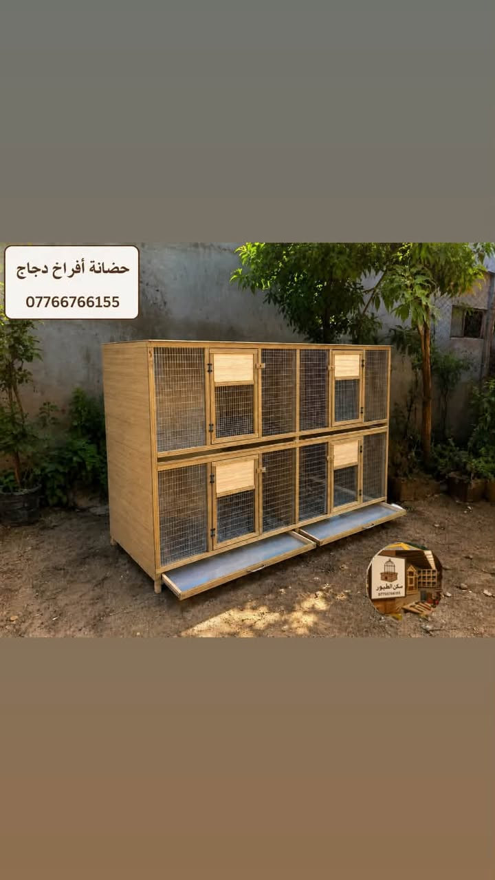 متاح حضانه افراخ عنواني نجف ***********
حضانه افراخ دجاج 

نعمل حسب الطلب واي تصميم يعجبكم 

 

الارتفاع  120cm

العر ض 180cm

النزال  70cm 

توصيل فقط داخل النجف 

عنوان النجف ☎️ للتواصل⁩ :***********
#قفص_طيور #طيور_المرجان #مستلزمات_الطيور #كوكتيل #ببغاء #قفص_عملي #قفص_انيق #طير-#حب##بلابل_بلبل_قف_قفص_النجف_برج_طيور_النجف_قفص_نجف
