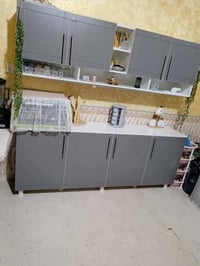 كاونتر أرضي • خشب MDF • سنك ١م٢٠