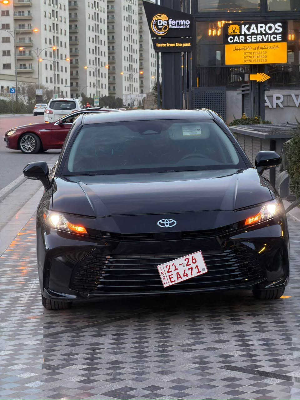 تۆیۆتا کامری 2025 Le ئەمریکی شکل جەدید، هایبرێد
رۆشتن: 5 هەزار
مواسفات( بەسمە، وارلێس چارت، ڕاداری پێش و دواوە، خەتی جادە، ئوتو برێگ، سێ مۆد، ئۆتۆ هۆلد، کوشن کارەبایی، تەبرید مەرکەزی، ئاواێنە رادار و بەگلایێد…. هتد)
بۆنیت بۆیاغ، بەبێ ناوگرتن.
هەموو شتی  بەشەرتە
ژمارە کاتیە و سێ مانگی لەگەڵە.
شوێن سلێمانی.
شانسی:4T1DAACK6SU103917
نرخ: 225
‏***********
واستئاب السليمانية, العراق
