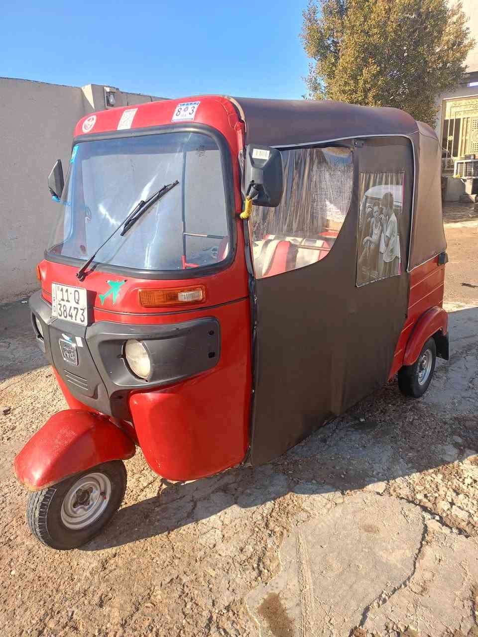 سلام عليكم تكتك للبيع كامله كهربايات كلهه شغاله محرك خير من الله حمره بسمي رقم وسنويه تحويل ثاني يوم كامله مال جناي العنوان بغداد السياحي الاستفسار سعر 5500الاستفسار ***********وبيه مجال
