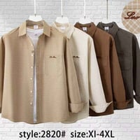 قميص كاروهات • ٤ قطع • مقاسات L-3XL