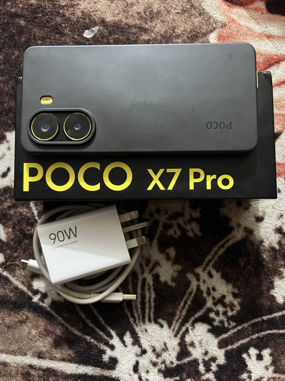 إسلام عليكم 
POCO X7 pro 
ذاكرة 512
RAM 12 
جهاز نضيف ابلادي ومكفول استخدام شهرين 
كامل ملحقاتة وشاحنة الأصلية
تجي تفحص وتاخذه سعر 410 
واي استفسار هاذا رقمي *********** 
ومتواجد دائماً
