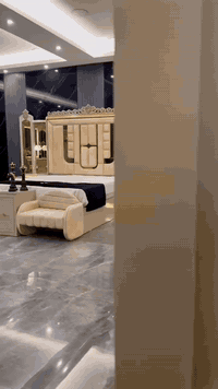 غرفة نوم ملكة • ١١ قطعة • كنتر ٣٠٠×٢٤٠