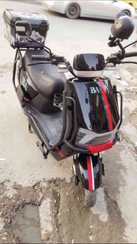 دراجة شحن • ٦ بطاريات نص عمر • الكراده خارج