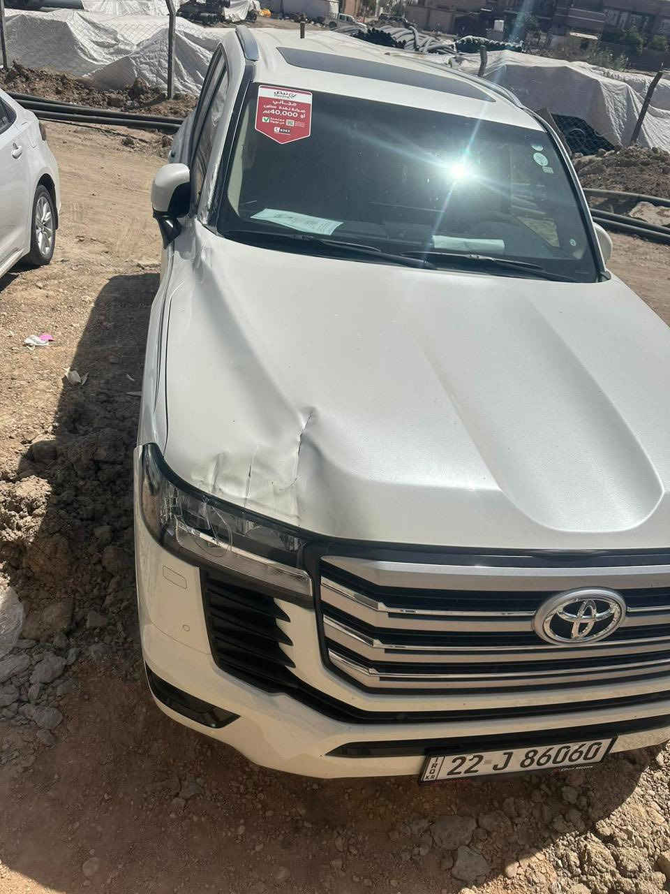 لاندكروز ٢٤ اربيل بيه بس البنيد وشويه بتكمه صورت الحادث بل منشور ماشيه ٧٠ ساز ام ظمان مكان حله سعر ٦١٠ وبيه مجال ***********
