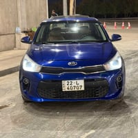 كيا ريو موديل 18 فول مواصفات بيها صبغ 4 قطع بدون دواخل محرك 1600 سلايت...