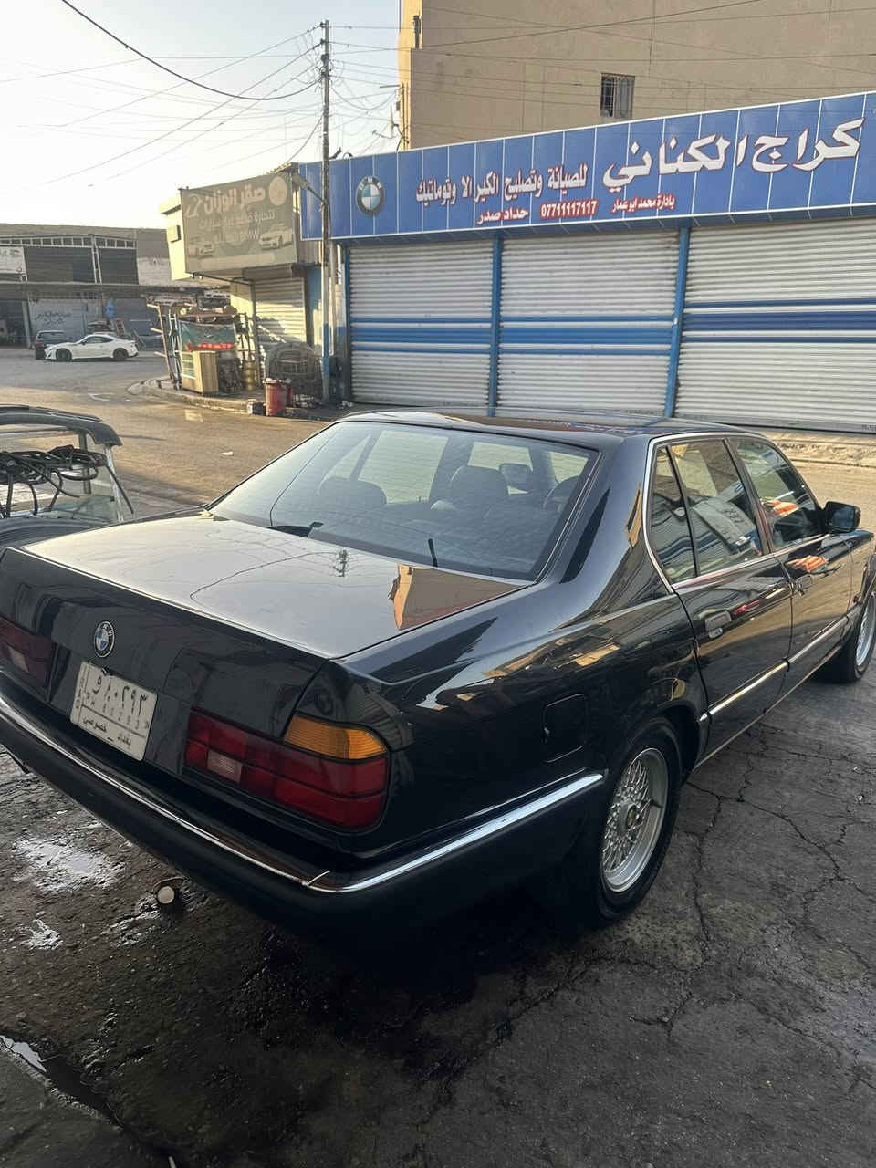 السلام عليكم للبيع 730i مفتوح 6 سياره موديل 92 رقم بغداد مشروع وطني السعر 78$ بيهه مجال بسيط للاستفسار ***********
