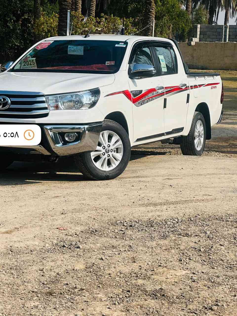 سلام عليكم
تويوتا هايلوكس  2025رقم أربيل 

مكفوله كفاله عامه ماشيه5الف

مواصفات هوك ثقيل خلفي 

كشانه تبريد 

نقاط عمياء 

حساسات  خلفيه 

تحكمات ستيرن

شاشه تدعم ابل كاربلاي واندرويد اوتو

بورمود وايكو مود

تبريد قطعتين 

شاحن لاسلكي

بصمه تشغيل 

بصمه أبواب 

دخول ذكي

للتواصل***********

