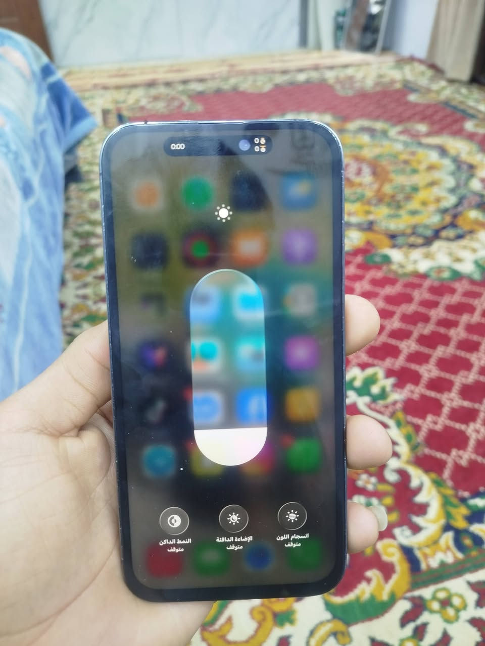 سلام عليكم 14 برو ماكس ذاكرة 256 مبدل بطارية وشاشه فقط وضهر كدامكم بي فطور كلشي بي شغال طبيعي سعره 500 
***********
