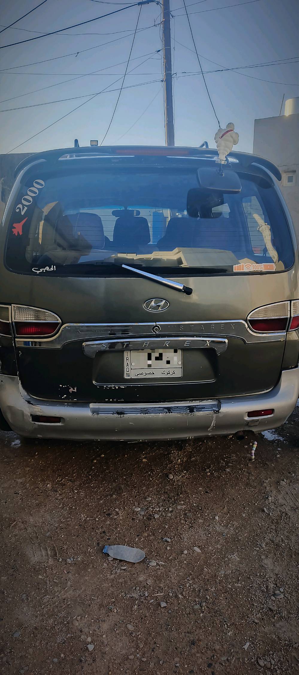 ستاركس موديل 2000 بتره (8 راكب) 
شواصي على بلاد 
مشروع وطني خصوصي بأسمي سنويه 27 
باتري جديد تايرات نضاف 
محرك نضيف 
مكاني كركوك 
السعر (75) بيها مجال للطيبين 
*********** الرقم