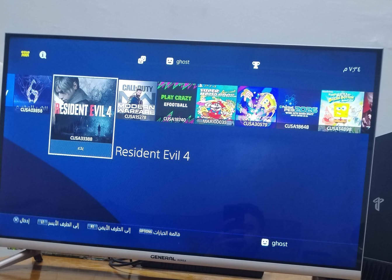 بلي ٤ برو مهكر نظام 9.00 بدون فلش ولا قرص مباشر يفتح التهكير نظيف كلش
ملحقات اضافيه مبرده مع ستاند جوستك كم في الصوره
جوستكات عدد ٢ اصلي واحده مع كفر +جوستك تجاري بس نوعيه زينه مو العاديه+ كيبل hd الاصلي + كيبل البور الاصلي مو العادي حتي يسحب امبيريه اقل
للتوصل رساله علي الخاص او على رقم *********** يوجد توصيل لجميع المحافظات موصل, نينوى
