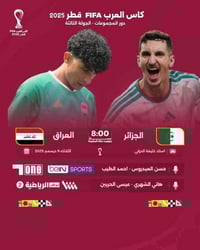 توقعات الجولة • الجزائر السودان • مكتب كربلاء