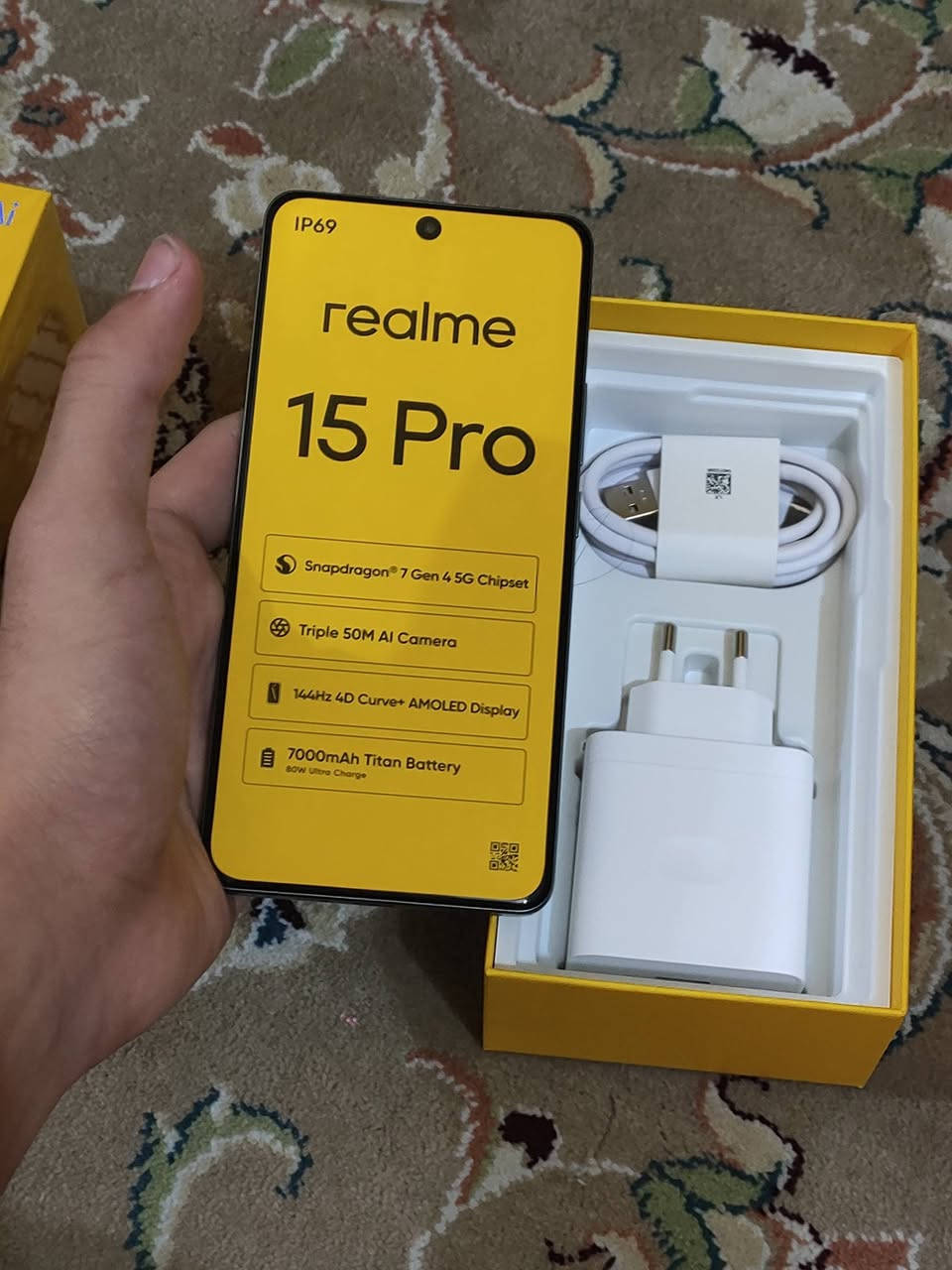 موبايل ريلمي 15 برو
جديد ما مستخدم والضمان سنة كاملة
ذاكرة 512 رام 26 معالج سناب دراغون 7 جيل 4
بطارية 7000 شحن 85
السعر 600 وبيه مجال بسيط كلش 
مكاني نجف


**إذا كنت صاحب هذا الإعلان وتريد حذفه لأي سبب، رجاءا أرسل رسالة إلى الدعم الفني**