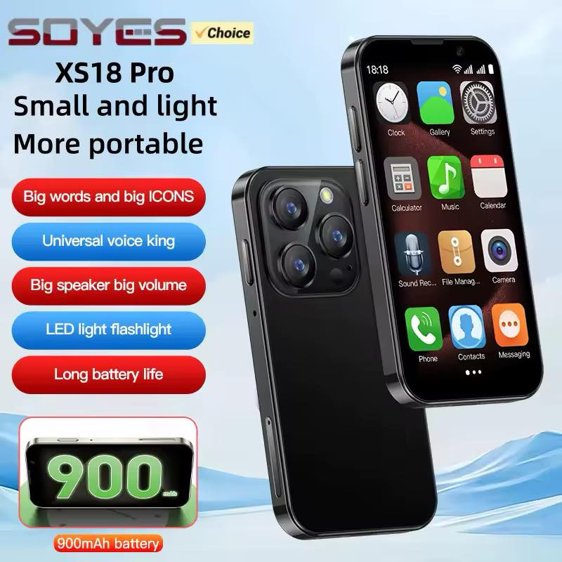 📱✨ جوال SOYES XS18 Pro — صغير بالحجم كبير بالمميزات(Mini Phone)

تعبت من الجوالات الكبيرة والثقيلة؟
هذا الجوال العملي يناسبك كجوال أساسي خفيف أو احتياطي للطوارئ 👌

✅ شاشة 3 بوصة HD واضحة
✅ فتح بالوجه + رمز سري
✅ صوت عالي وسماعة قوية
✅ بطارية 900mAh
✅ يدعم شريحتين اتصال
✅ حجمه صغير يدخل بأي جيب
✅ مناسب للأطفال وكبار السن

🎯 مناسب لـ:
الدوام • المدرسة • التوصيل • الرياضة • السفر

📦 جديد وبحالة ممتازة

📲 للطلب والاستفسار:مراسلة الصفحة خاص
واتساب/ ‭0776 328 9823‬

#جوال_صغير #SOYES #جوال_احتياطي #هواتف_مصغرة  #للبيع
