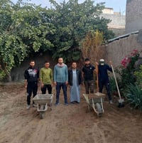 /كادر عمل جاهز تصعيد مواد +تنضيف بيوت حدائق+ تفليش+ دفن نهري +نقل اثاث...