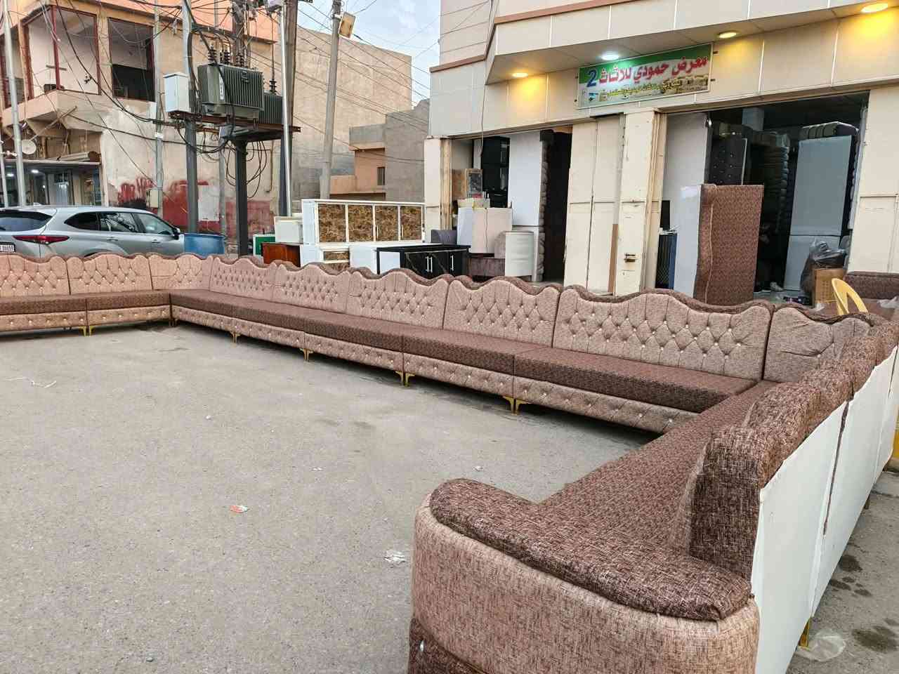 #معرض_حمودي_للاثاث
ديوان فصال 23 ومتر زاويه 3 جوكر
يدات 4 مقطع بكيفك تتحكم بي شغل حطاطه تحب نخلي تاج يرهم تريده هيج بكيفك ضمان 10 سنه
#معرض_حمودي_للاثاث 
 العنوان...... تكريت
 الزهور  خلف قاعه الشهيد ليث مقابل معهد الفنون الجميلة 
معرض حمودي
*********** اتصال او وتساب
*********** اتصال واتساب
