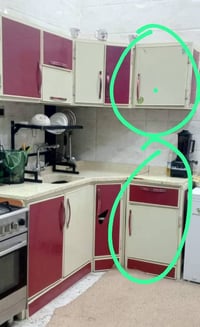 كاونتر مرمر • نضيف • عليه مجال