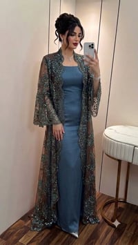 قفطان سواريه • عباية مطرزة • مقاس ٤٤