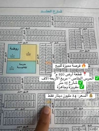 🔥 فرصة مميزة للبيع  📍 قطعة أرض 150 م² ✅ الحرس الخاص – مربع الأربعة آلا...