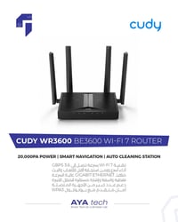 راوتر Cudy WR3600 • واي فاي ٧ • WPA3