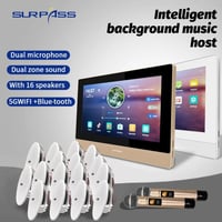 للبيع نظام صوت احترافي كامل SP-PW7820K مع شاشة 8.1 + 5 سماعات + ميكروف...