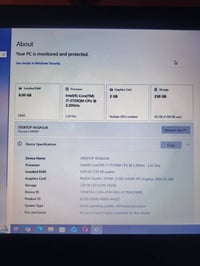 وبركاته عندي هاي الحاسبة عارضها للبيع مواصفاتها كما متوضح في الصورة اذ...