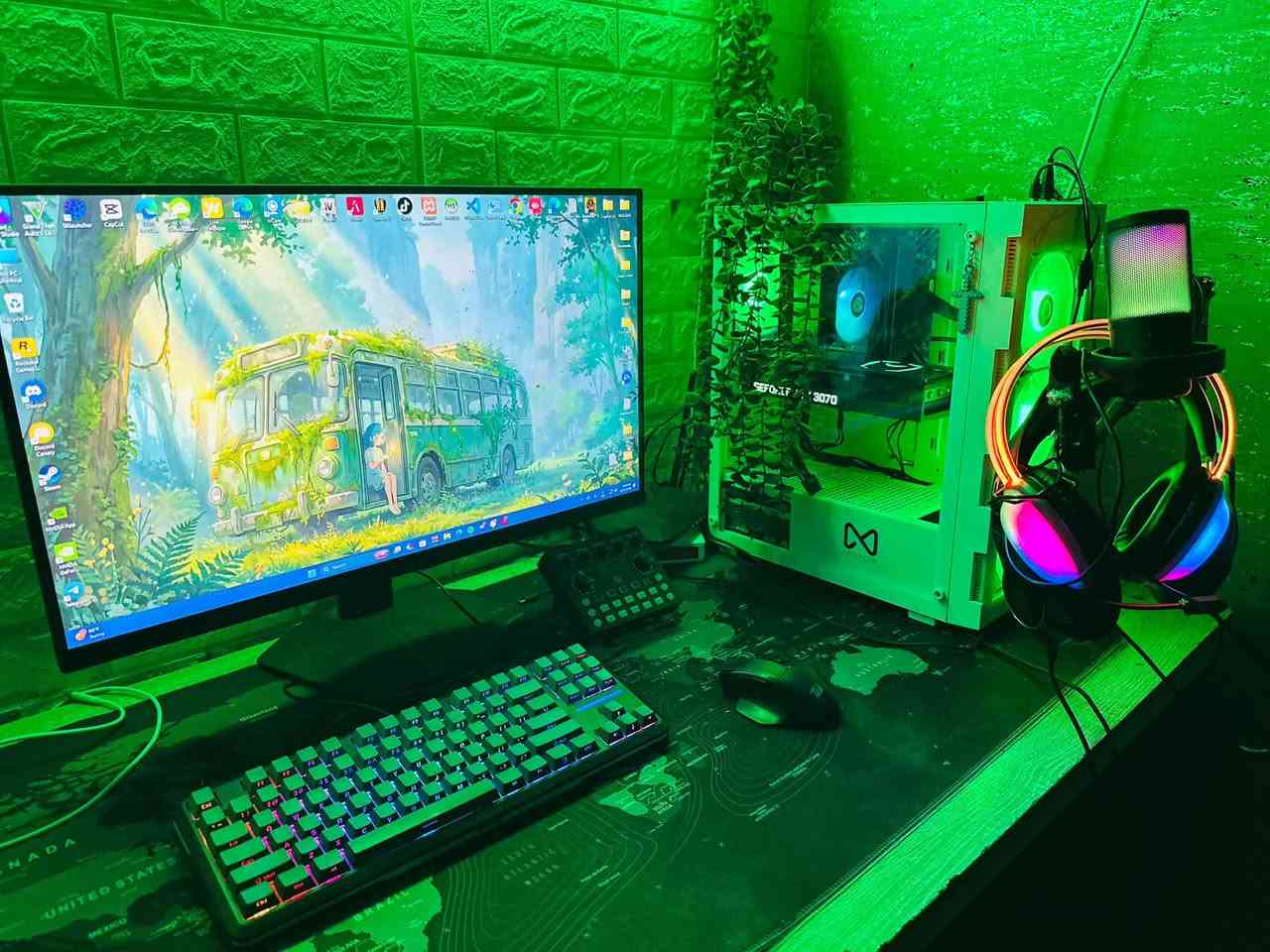 ~ سيت اب كامل للبيع فقط ~
مواصفات الكيس :-

Cpu : Intel i5 13400 F
Gpu : RTX 3070
Ram 2x8 16GB 
Mtb: H610
Hard: m.2 1T
Pwer : 750W
Ubs:3000VA
-.-.-.-.-.-.-.-.-
مواصفات الشاشة :- 
msi - ips - 180hz - 1ms - 27*
-.-.-.-.-.-.-.-.-.-
الاكسسوارات:-
ماوس ريدراكون واير لس + كيبورد ريدراكون واير لس
مايك  عدد ٢+ ستاند + سماعة العدد 2 + مكسر تغيير اصوات V8
ماوس باد حجم كبير + قطعة وايفاي تردد عالي
+ حسابات العاب ( gta5 + سكواد + بتلفيلد V + شيفرلي ) واكو هواي العاب

-.-.-.-.-.-.-.-.-
السعر 1,500,000 وبيها مجال
العنوان : بصرة كرمة علي ابو صخير
لا يوجد توصيل
للاستفسار ***********
