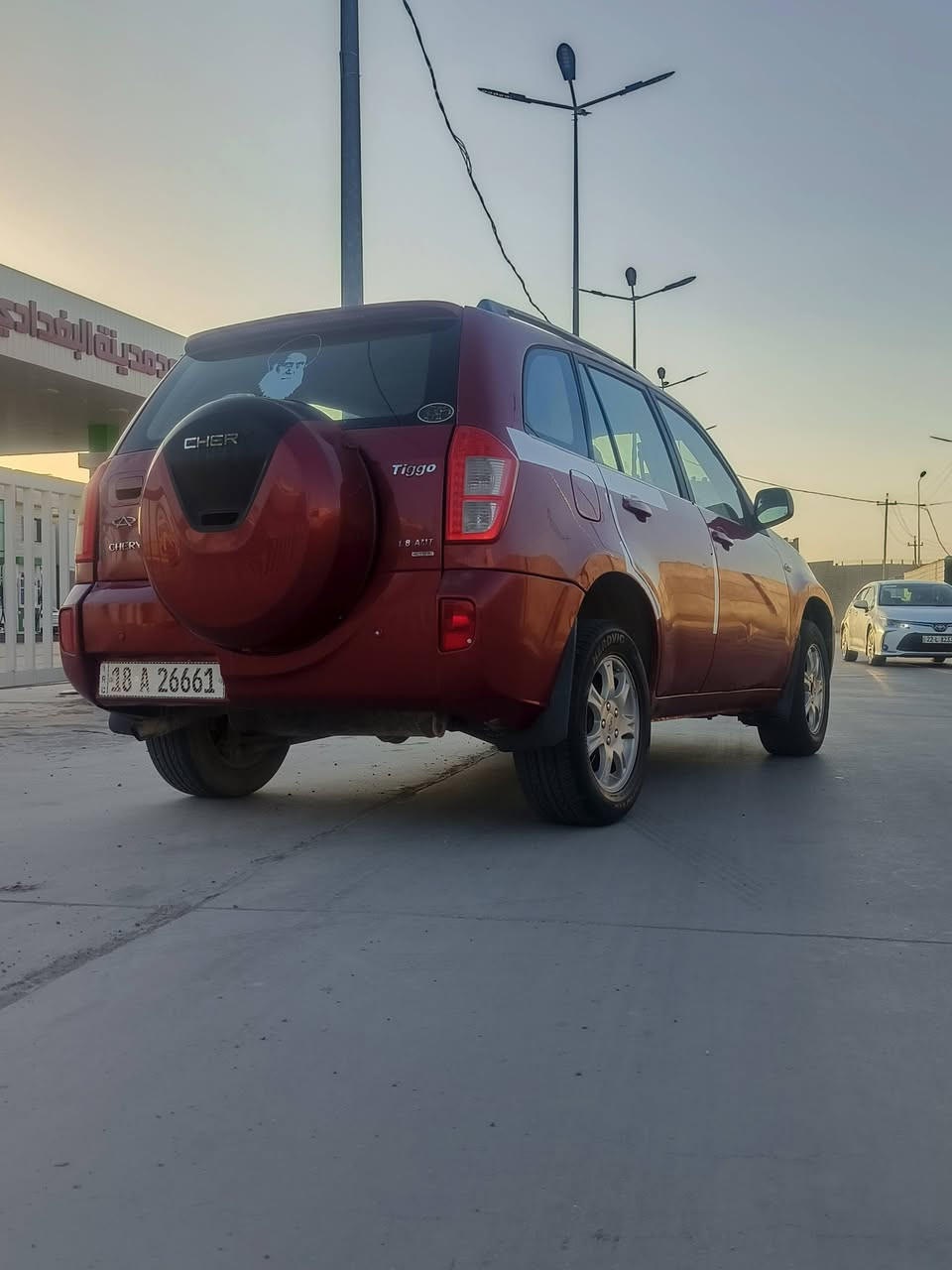 شيري تيكو 2013 الرقم بابل الدولي بسمي سنويه ل٣٠ هزة جديده جاهزه من كلشي مكفوله من ضربه تبديل. السعر 50وبيها مجال 
فقط تصليح خياس .كير محرك تبريد حداديه مكفول.غرفه جديده دوشمه جديده
  *********** مكاني كوت مركز المدينه
